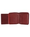 Golden Head Polo RFID Protect Zipped Billfold Coin Wallet Red