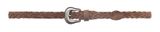 MUSTANG Braided Leather Belt W80 Cognac