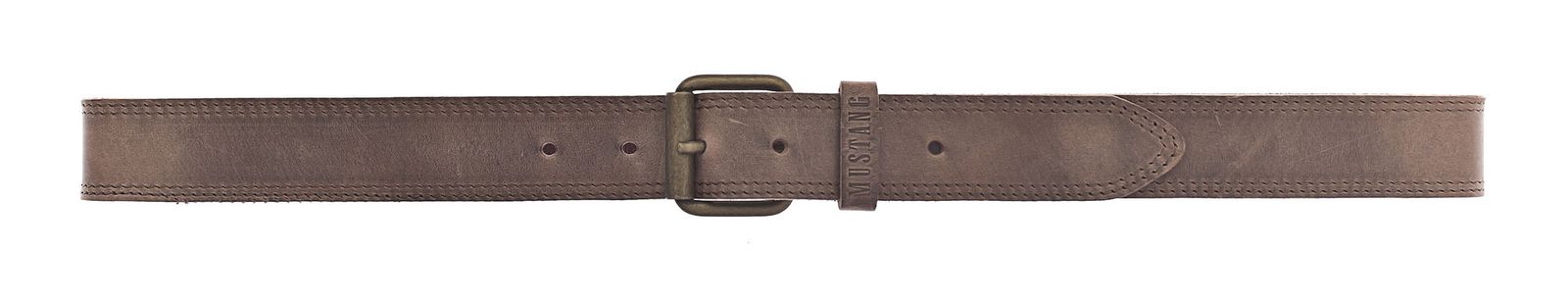 MUSTANG Gürtel Leather Belt W110 Dark Brown | modeherz