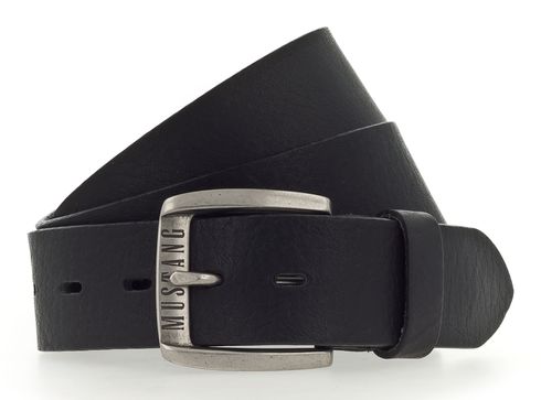 MUSTANG Leather Belt W105 Black