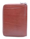 Esquire Toscana Zip Wallet Brown