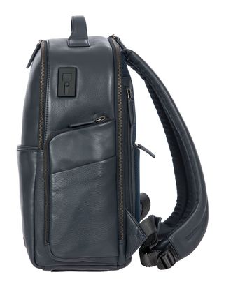 backpack designed for carry on luggage fold top leather Men's Backpack Haversack Travel Top Rucksack New Dark Brown Bag Leather  Roll Bag