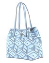 GUESS Vikky Tote Ice Blue Logo