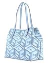 GUESS Vikky Tote Ice Blue Logo