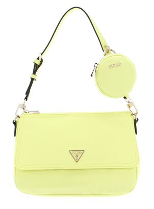 GUESS Eco Gemma Top Zip Shoulder Bag Light Lime