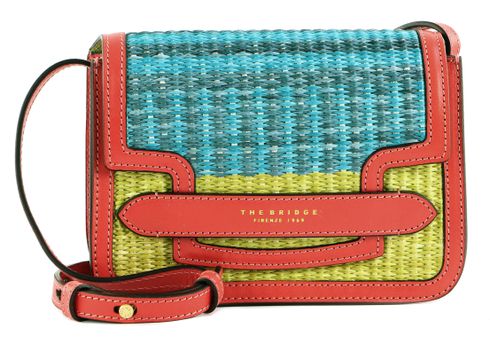 THE BRIDGE Lucrezia WOW Crossbody Bag Verde / Blu / Azzurro - Oro