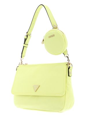 GUESS Eco Gemma Top Zip Shoulder Bag Light Lime | Buy bags