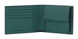 PIQUADRO Black Square Wallet with Coin Pocket Verde 3