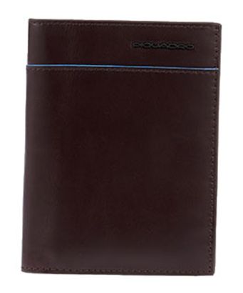 PIQUADRO Blue Square Revamp Men Wallet RFID Mogano