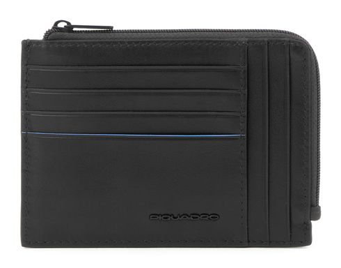 PIQUADRO Blue Square Revamp Credit Card Holder RFID Nero