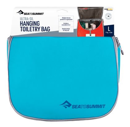 Sea to Summit Ultra-Sil Hanging Toiletry Bag L Blue Atoll