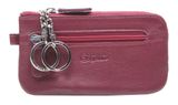 Esquire Viktoria Key Case with Zip Bordeaux