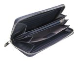 Esquire Viktoria Zip Around Wallet Navy