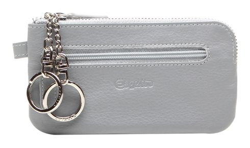 Esquire Viktoria Key Case with Zip Grey