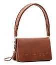 Desigual Half Logo 23 Dortmund Flap Across Body Bag Brown