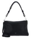 abro Leather Dalia Shoulder Bag Poppy Black / Nickel
