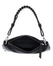abro Leather Dalia Shoulder Bag Poppy Black / Nickel