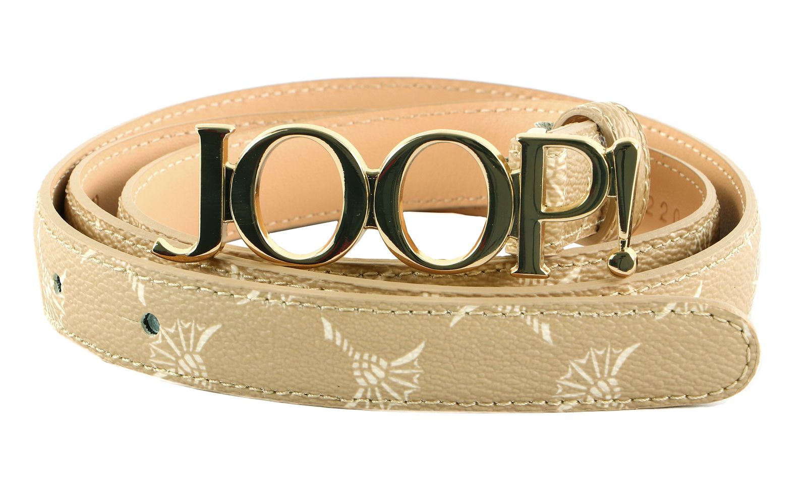 Joop! Jeans Belt 4,0 Cm – Cintura In Pelle Di Mucca – Colore Sandalwood-Messing – Larghezza 100