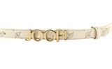 JOOP! 2,0 CM Women's Belt W100 Cream White JOOP! 2,0 CM Women's Belt W100 Cream White