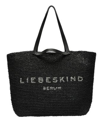 LIEBESKIND BERLIN Aurora Raffia Shopper Black