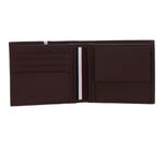 TOMMY HILFIGER TH Premium Leather Billfold Wallet Dark Chestnut TOMMY HILFIGER TH Premium Leather Billfold Wallet Dark Chestnut