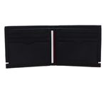 TOMMY HILFIGER TH Central Mini Credit Card Billfold Wallet Black TOMMY HILFIGER TH Central Mini Credit Card Billfold Wallet Black