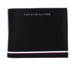 TOMMY HILFIGER TH Central Mini Credit Card Billfold Wallet Black TOMMY HILFIGER TH Central Mini Credit Card Billfold Wallet Black