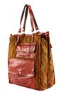 CAMPOMAGGI Marte Shopping Bag V.Militare + T / Cognac