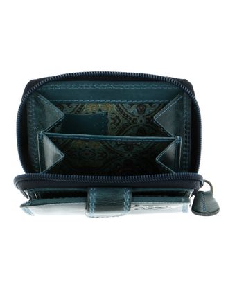 Monedero De Cuero CHIEMSEE Color Petrol - Con Bloqueador RFID, Múltiples Compartimentos Para Tarjetas Y Monedas, Diseño Atemporal