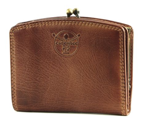 CHIEMSEE Leather Wallet Cognac