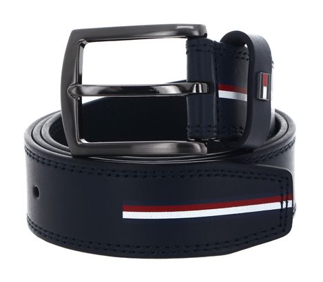 TOMMY HILFIGER Denton Leather Belt 3.5 W80 Space Blue TOMMY HILFIGER Denton Leather Belt 3.5 W80 Space Blue