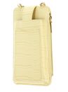 SEIDENFELT MANUFAKTUR Medja Cellphone Bag Structure Light Yellow / gold SEIDENFELT MANUFAKTUR Medja Cellphone Bag Structure Light Yellow / gold