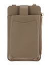 SEIDENFELT MANUFAKTUR Medja Cellphone Bag Structure Cream / Gold