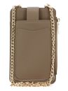 SEIDENFELT MANUFAKTUR Medja Cellphone Bag Structure Cream / Gold