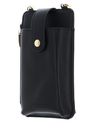 SEIDENFELT MANUFAKTUR Medja Cellphone Bag Structure Black / Gold