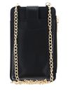 SEIDENFELT MANUFAKTUR Medja Cellphone Bag Structure Black / Gold