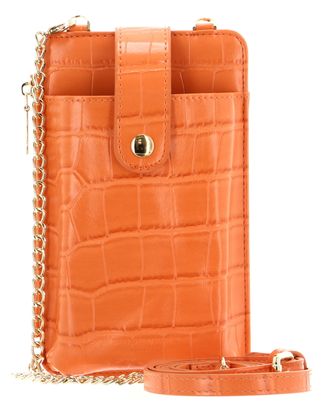 SEIDENFELT MANUFAKTUR Medja Cellphone Bag Structure Orange