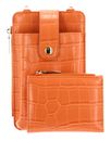 SEIDENFELT MANUFAKTUR Medja Cellphone Bag Structure Orange SEIDENFELT MANUFAKTUR Medja Cellphone Bag Structure Orange