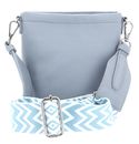 SEIDENFELT MANUFAKTUR Persby Small Bucket Crossbody Bag Soft Blue