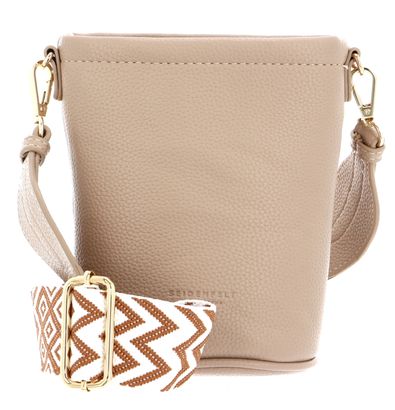 SEIDENFELT MANUFAKTUR Persby Small Bucket Crossbody Bag Light Toffee / Gold