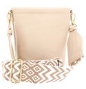 SEIDENFELT MANUFAKTUR Persby Small Bucket Crossbody Bag Cream / Gold