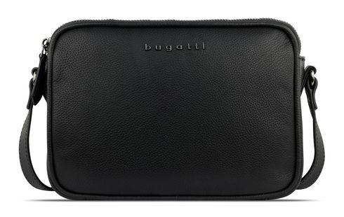 bugatti Bella Shoulder Bag With Double Zip S Black