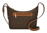 FOSSIL Cecilia Top Zip Crossbody Brown Multi
