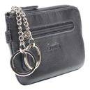 Esquire Viktoria Key Case with Zip Black Esquire Viktoria Key Case with Zip Black