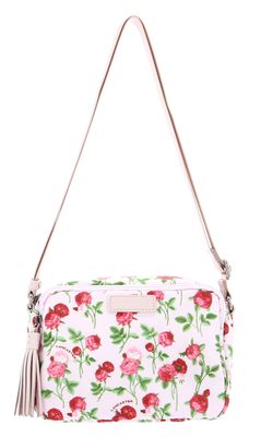 LANCASTER Basic Pompon Crossbody Bag Rosier