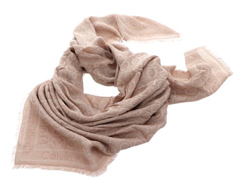 Calvin Klein Monogram Jaquard Scarf Morganite