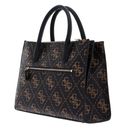 GUESS Rea High Society Satchel Bag Brown Logo GUESS Rea High Society Satchel Bag Brown Logo