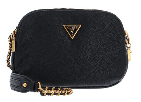 GUESS Becci Girlfriend Double Zip Crossbody Bag Black