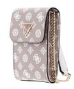 GUESS Noelle Girlfriend Smartphone Bag Rosewood Logo
