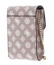 GUESS Noelle Girlfriend Smartphone Bag Rosewood Logo